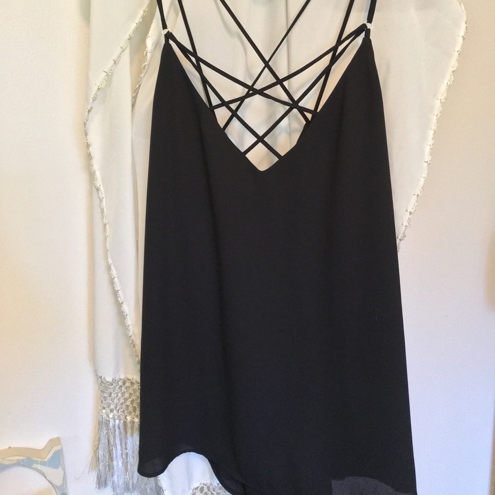 Black Express strappy tank